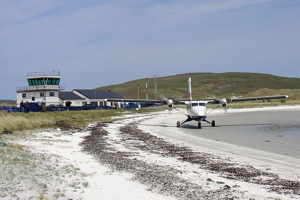 The Beach Airport Serving Barra in the Western Isles