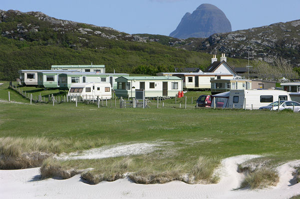 Achmelvich Campsite and a Glimpse of Suilven