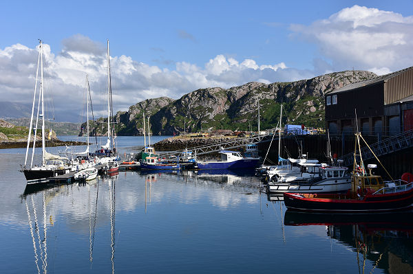 Kinlochbervie Harbour in Sutherland