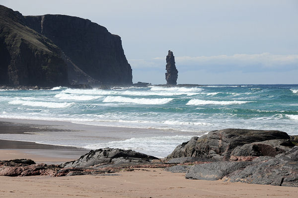 Sandwood Bay, Looking South-West Towards Am Buachaille