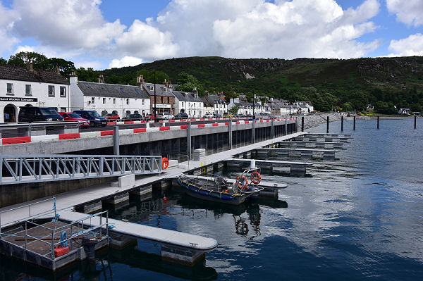 Ullapool in Wester Ross during Construction Works