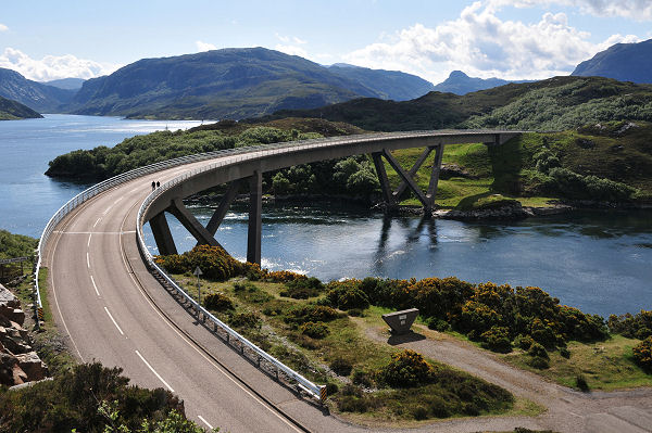 The Kylesku Bridge in Sutherland